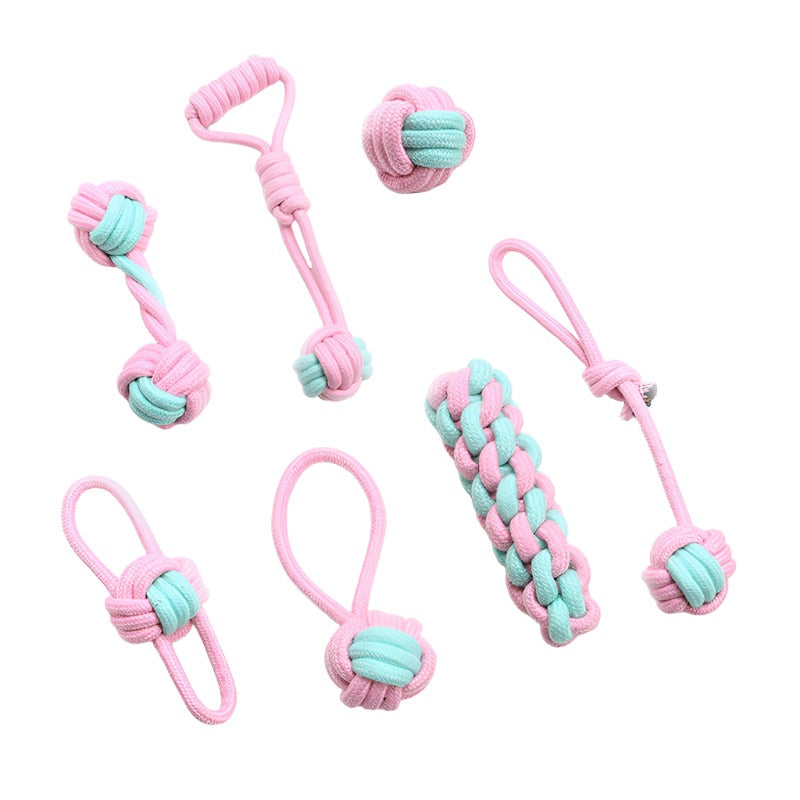 Steven Store™ Bite-resistant Cotton Rope Molar: Durable chew toy for dogs
