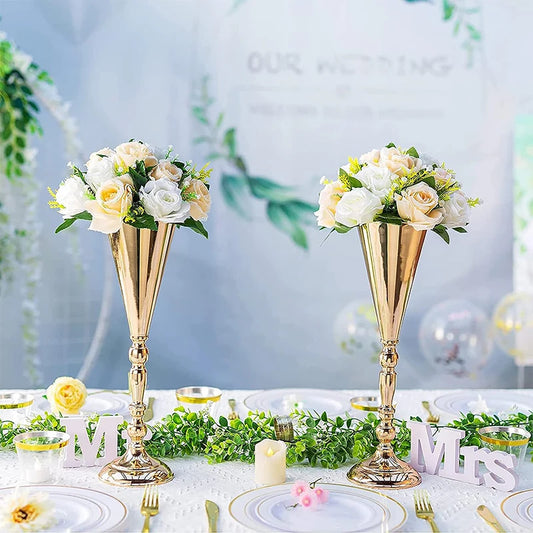 Metal Flower Stand, Table Vase, and Candle Holder