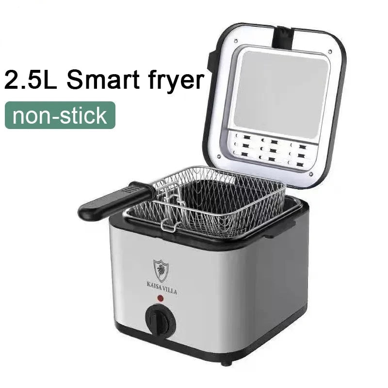 Steven Store™ Electric Deep Fryer: High-quality stainless steel deep fryer with large capacity and adjustable temperature control