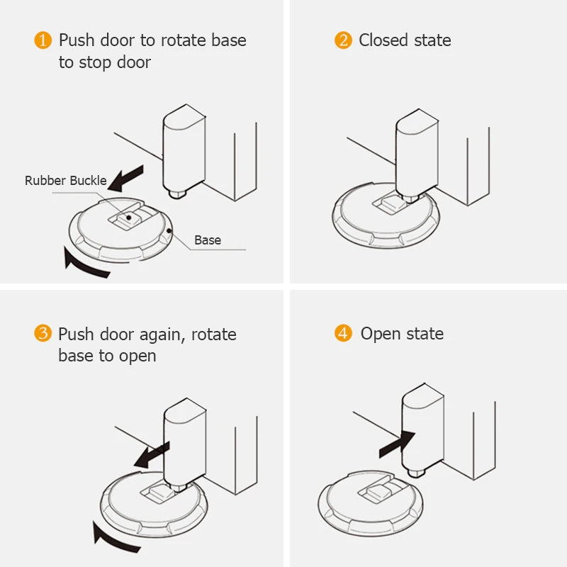 Steven Store™ Heavy Duty Magnetic Door Stopper: Securely hold doors open with a stylish, durable magnetic stopper