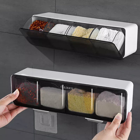 Steven Store™ Wall-Mount Kitchen Spice Organizer Rack: Durable and space-saving spice storage solution