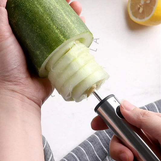 Replaceable Head Vegetable Spiral Cutter Set: Effortlessly Prepare Stuffed Vegetables