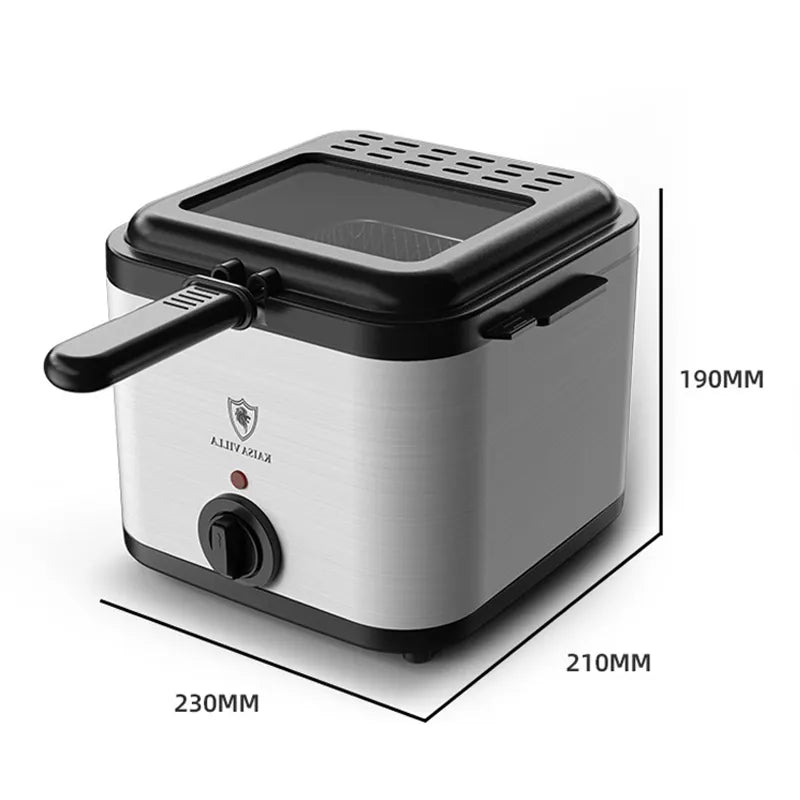 Steven Store™ Electric Deep Fryer: High-quality stainless steel deep fryer with large capacity and adjustable temperature control