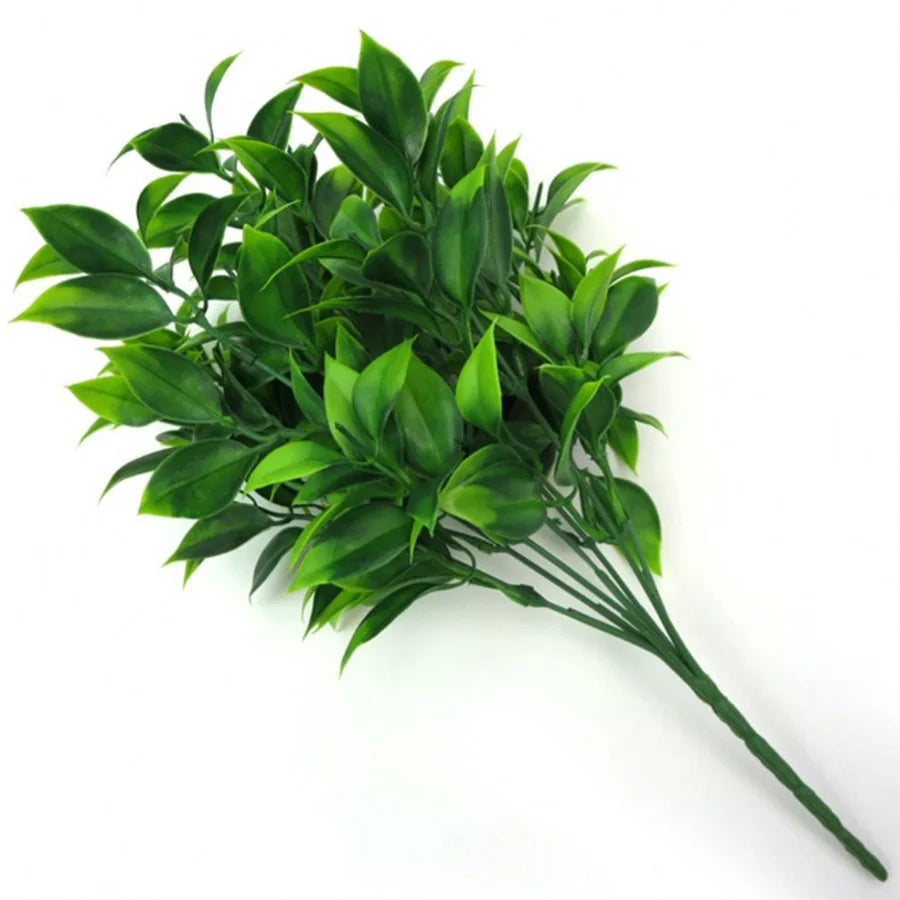 Lifelike Greenery Ensemble: Artificial Eucalyptus with Orange Leaves for Home and Shop Decoration