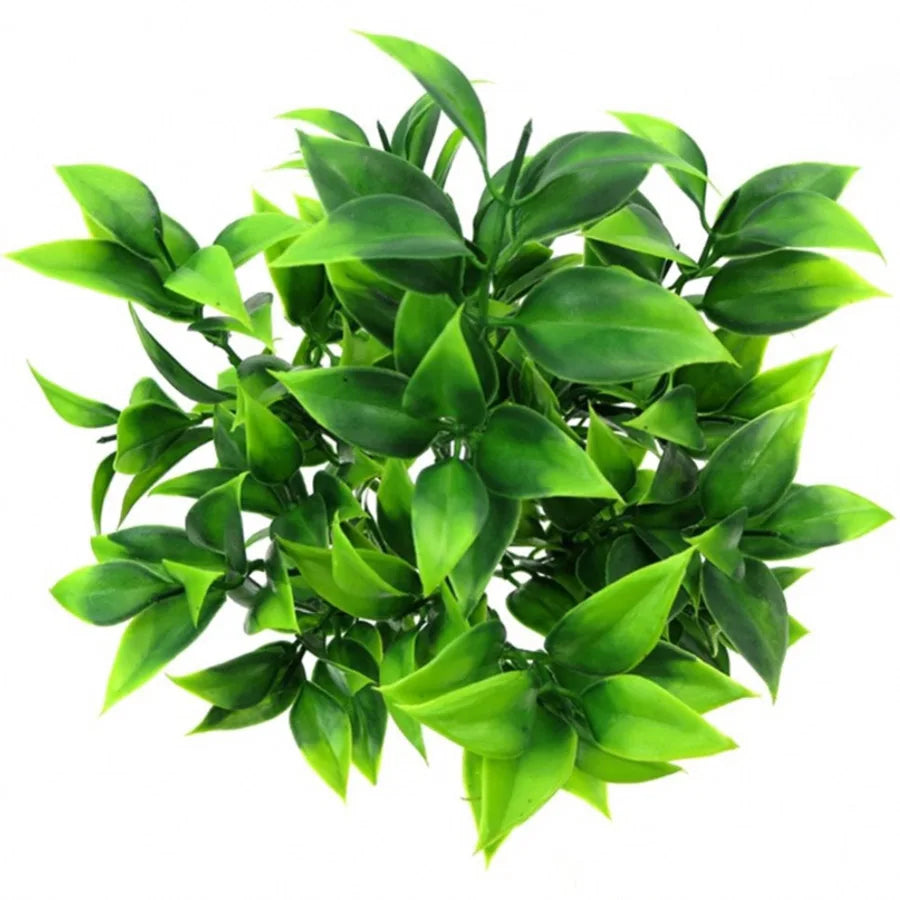 Lifelike Greenery Ensemble: Artificial Eucalyptus with Orange Leaves for Home and Shop Decoration
