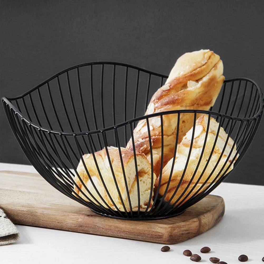 Steven Store™ Metal Fruit Bowl: Modern metal bowl for displaying fruits or as a decorative accent