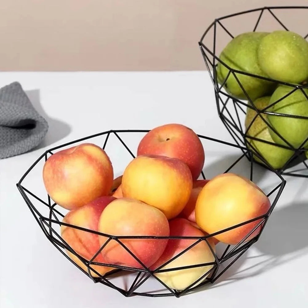 Steven Store™ Metal Fruit Bowl: Modern metal bowl for displaying fruits or as a decorative accent