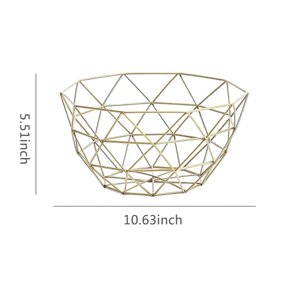 Steven Store™ Metal Fruit Bowl: Modern metal bowl for displaying fruits or as a decorative accent