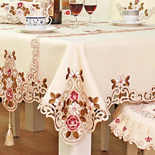 European Embroidered Table Cloth Cloth Art Table Flag Decoration