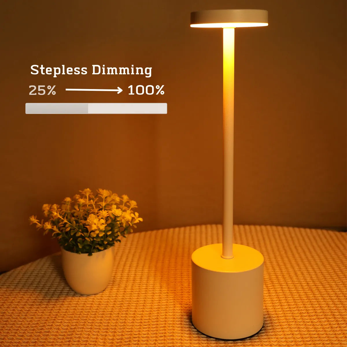 Steven Store™ LED Rechargeable Touch Metal Table Lamp