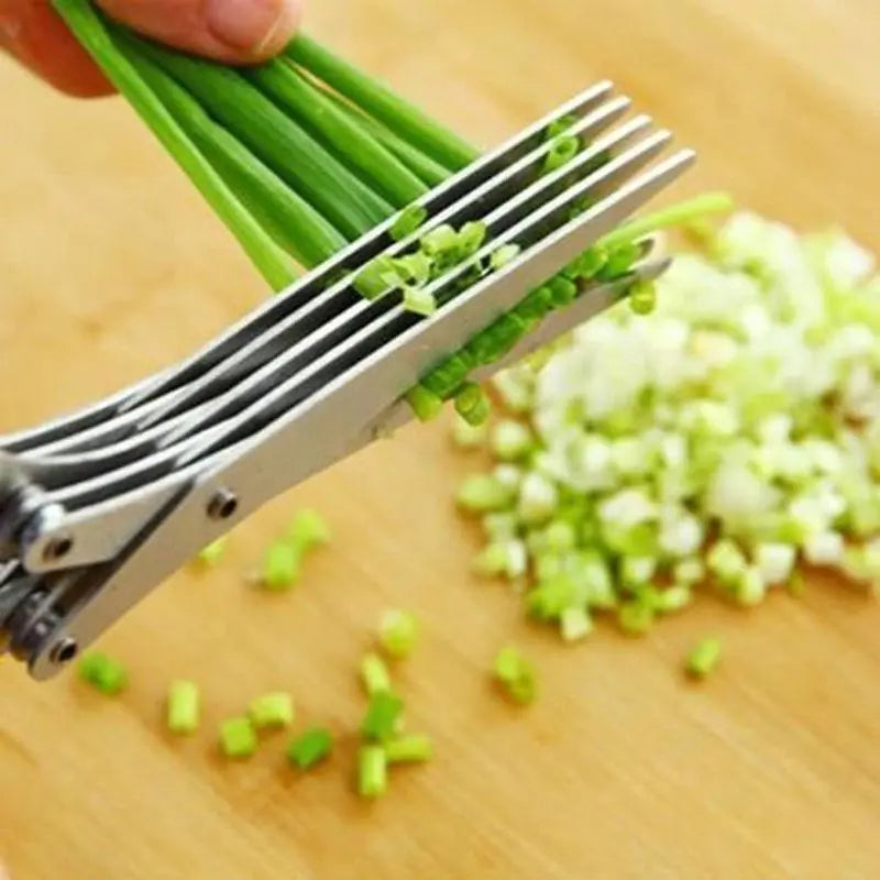 Multi-Layers Kitchen Scissors Stainless Steel Vegetable Cutter