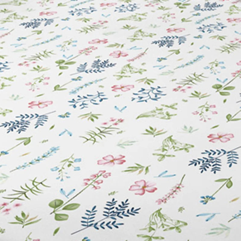 Steven Store™ Plant Printing Sanded Bedspread: Soft sanded fabric with botanical prints for stylish bedroom décor