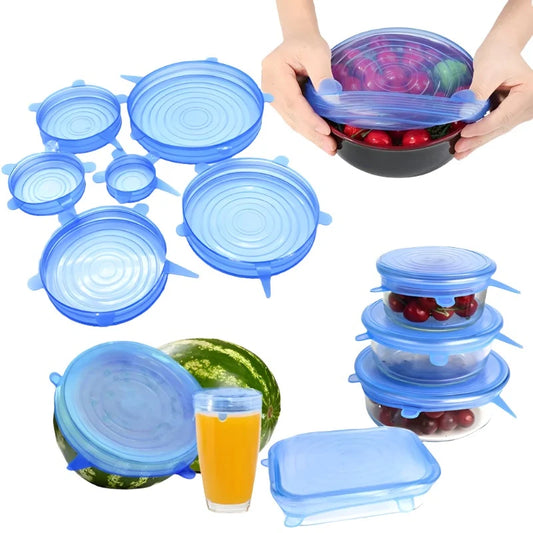 Steven Store™ Silicone Stretch Lid: Reusable and airtight silicone lids for versatile food storage