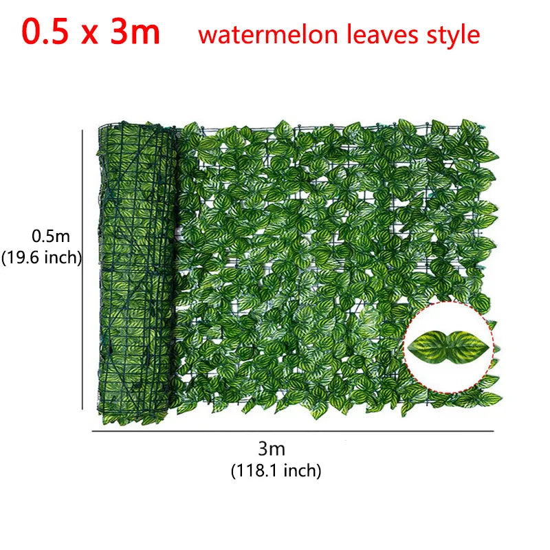 Steven Store™ Artificial Leaf Privacy Fence Roll - Realistic and durable privacy fence with lush green leaves, perfect for enhancing outdoor privacy.