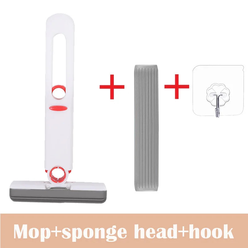 Steven Store™ Portable Self-Squeezing Mini Mop - Compact and convenient mini mop with a self-squeezing mechanism and high-quality microfiber head for efficient cleaning.