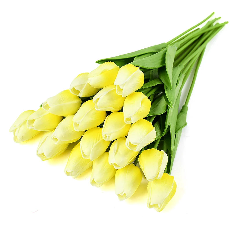 Timeless Elegance: 35cm Artificial Tulip Bouquets for Wedding Ceremony and Home Decor
