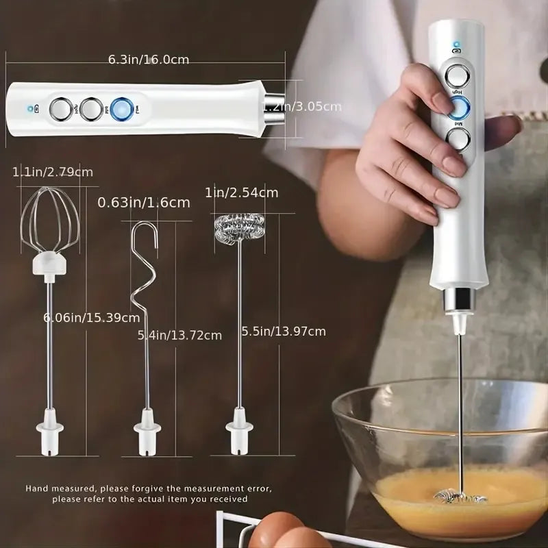 Wireless Rechargeable Electric Milk Frother: Enjoy Barista-Quality Foam Anywhere