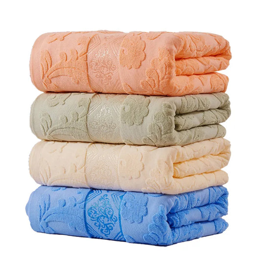 Summer Blankets for Beds - 100% Cotton Solid Color Towel Blanket