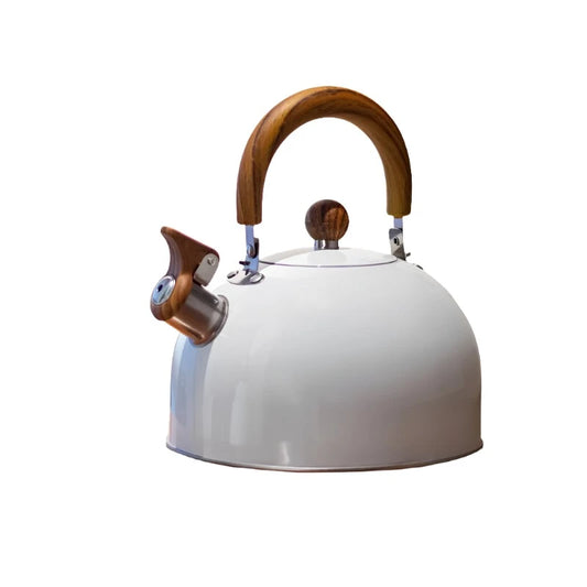 Steven Store™ Classic Stainless Steel Whistle Kettle: Elegant stainless steel kettle with whistling spout