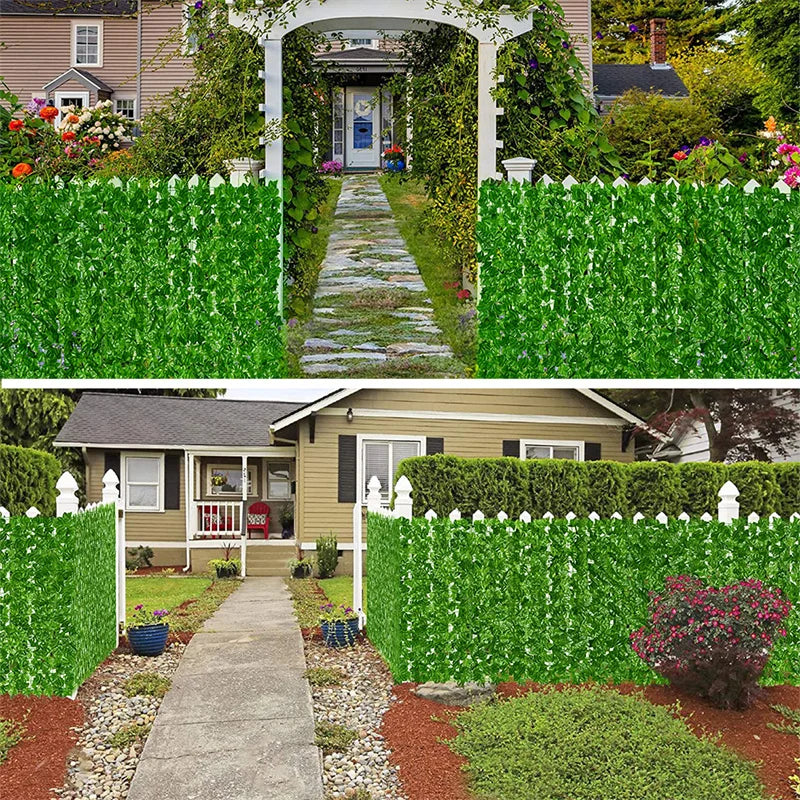 Steven Store™ Artificial Leaf Privacy Fence Roll - Realistic and durable privacy fence with lush green leaves, perfect for enhancing outdoor privacy.