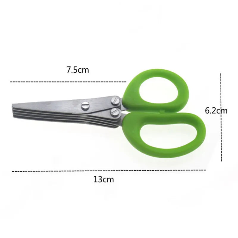 Multi-Layers Kitchen Scissors Stainless Steel Vegetable Cutter