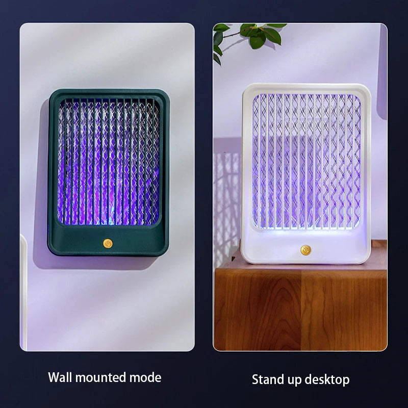 Lámpara LED repelente de mosquitos automática: dispositivo de carga para madres y bebés en interiores, restaurante montado en la pared, etc.