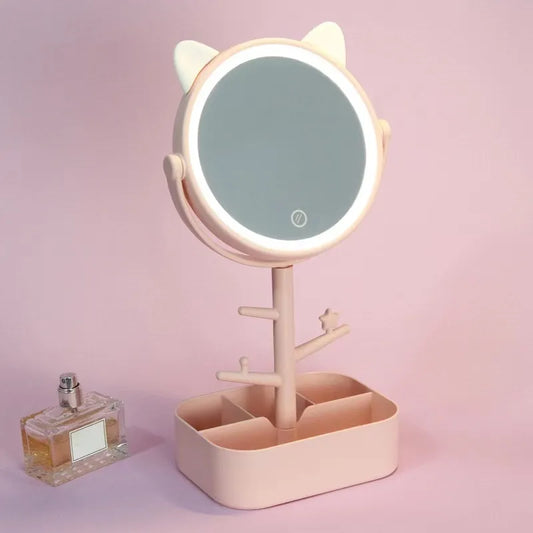LED Makeup Mirror with Storage: Illuminate Your Beauty Routine with Style