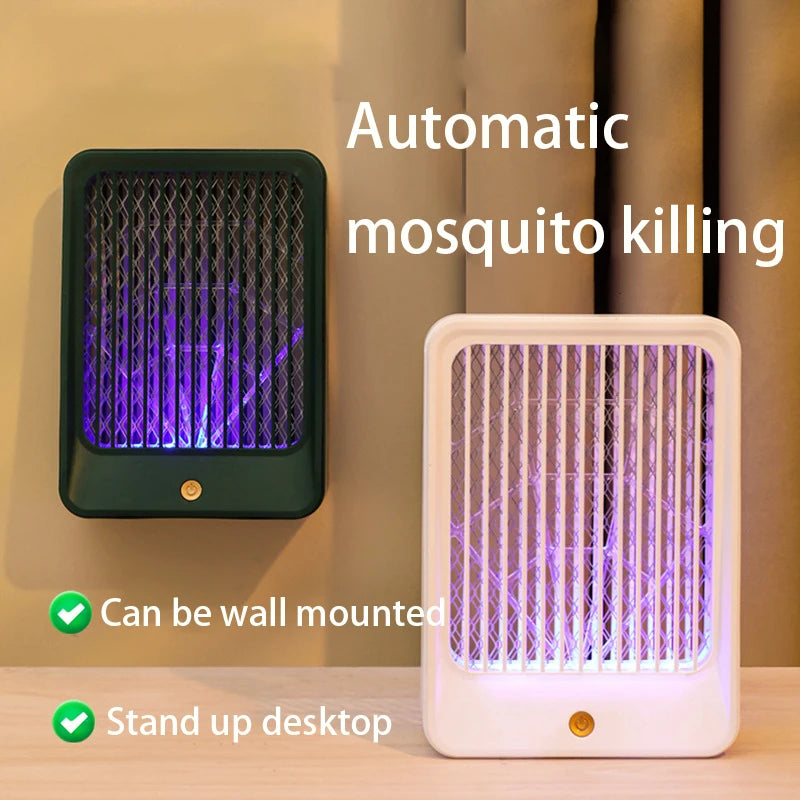 Lámpara LED repelente de mosquitos automática: dispositivo de carga para madres y bebés en interiores, restaurante montado en la pared, etc.