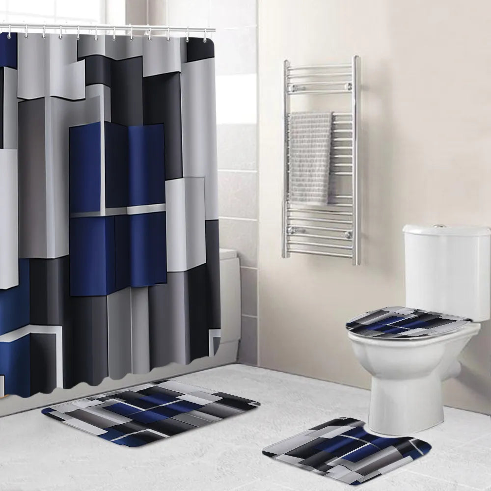 Steven Store™ Modern Bathroom Shower Curtain - Stylish and water-resistant shower curtain with a contemporary design.