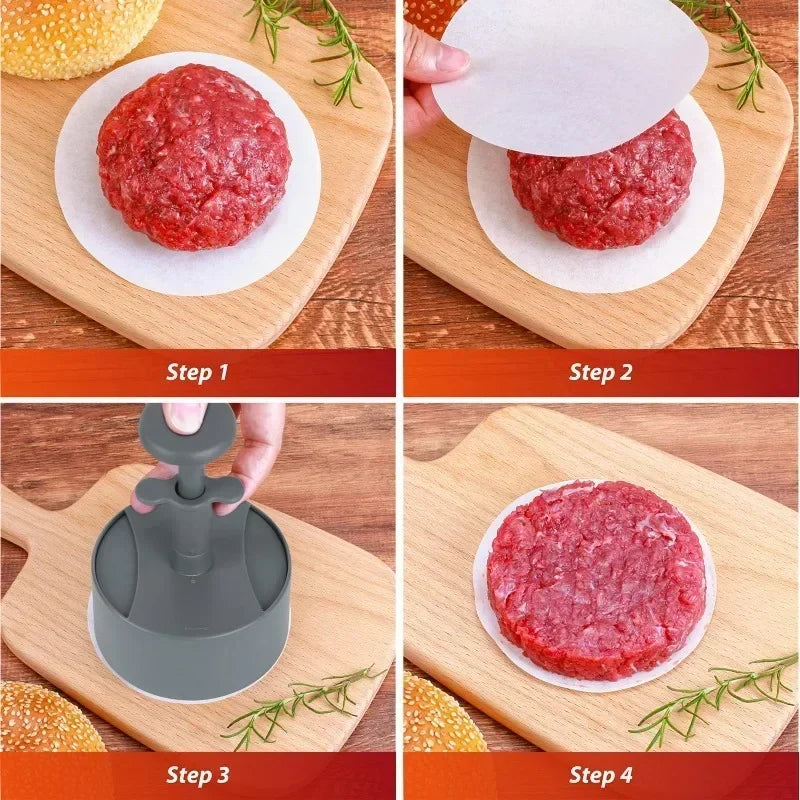 Steven Store™ Effortless Hamburger Press: Tool for making perfect, consistent hamburger patties effortlessly