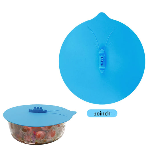 Steven Store™ Silicone Microwave Bowl Cover: Durable, heat-resistant cover preventing splatters and keeping food fresh