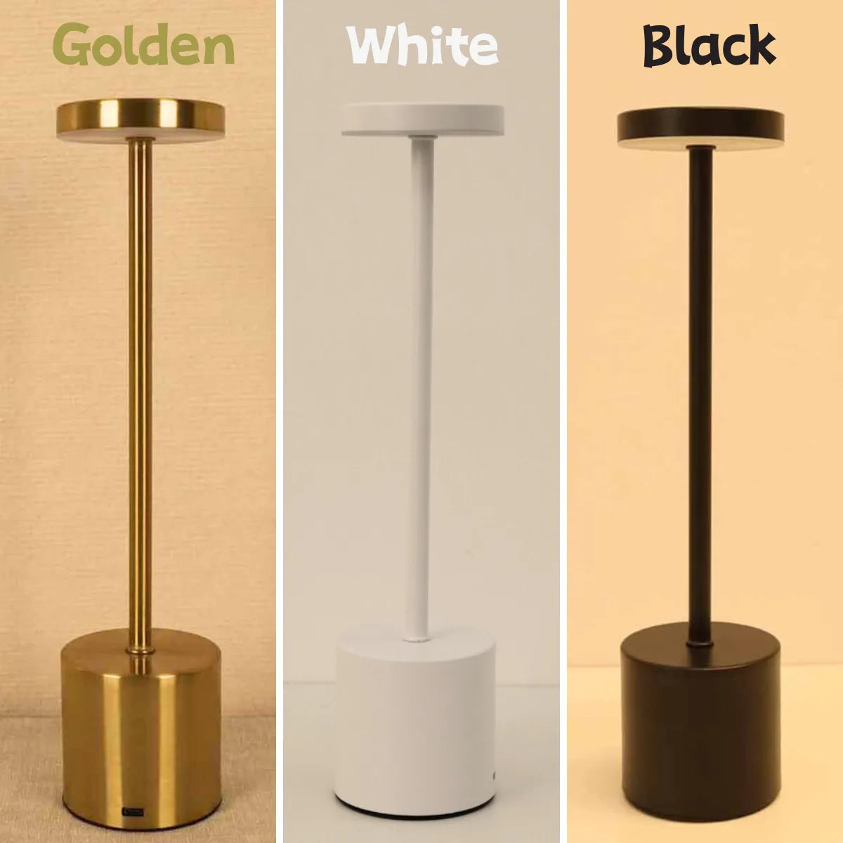 Steven Store™ LED Rechargeable Touch Metal Table Lamp