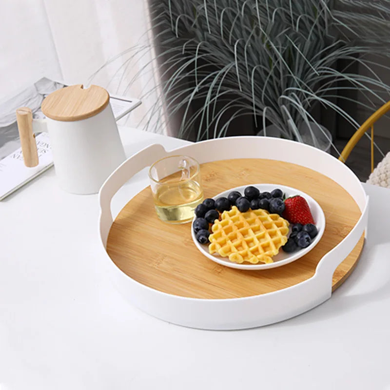 Steven Store™ Bamboo Serving Tray: Premium eco-friendly bamboo tray for serving and organizing