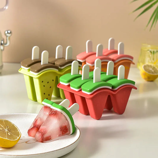 Watermelon-Shaped Ice Cream Mold: Create Homemade Ice Popsicles with Ease