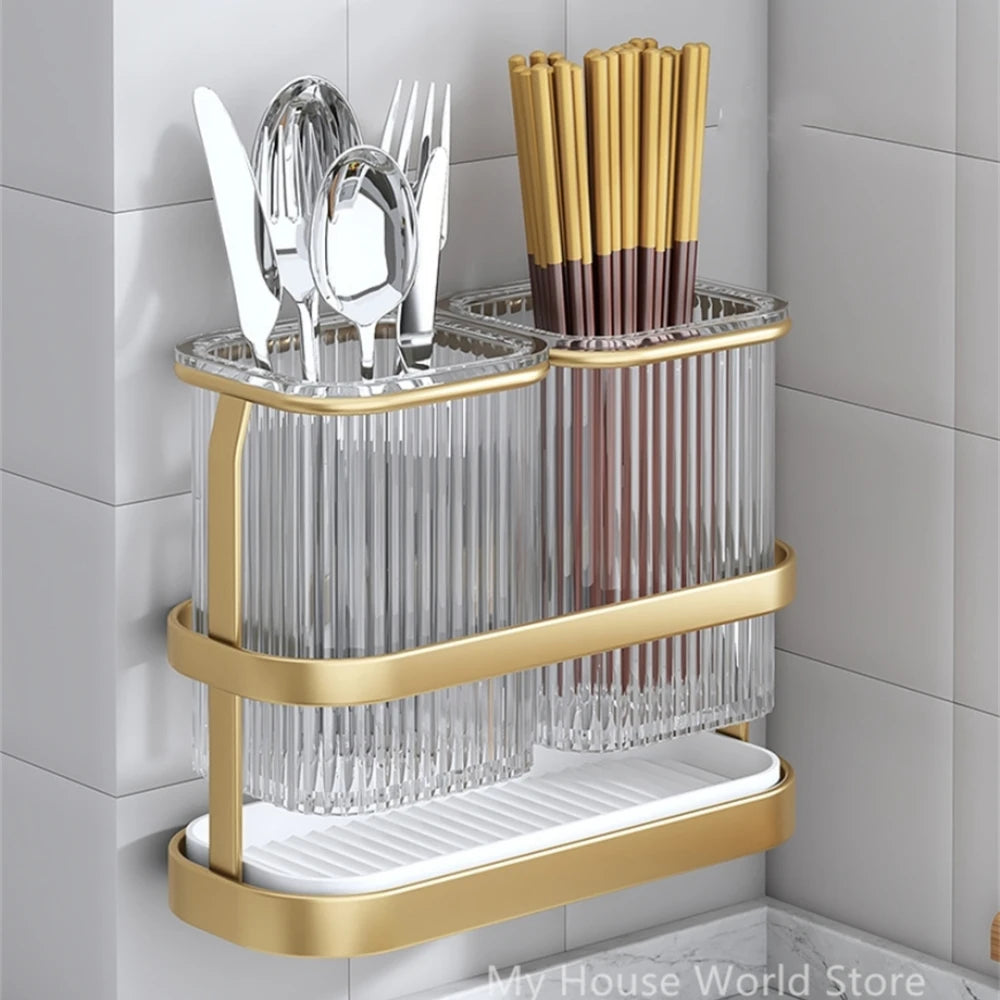 Steven Store™ Sink-Mounted Cutlery Storage Rack: Durable and space-saving cutlery organizer for the kitchen