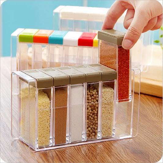 Steven Store™ Transparent Spice Jar Set: Clear and airtight jars for organizing and preserving spices