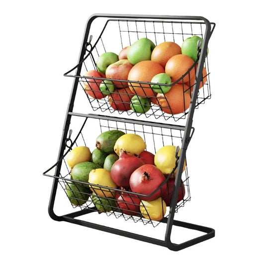 Steven Store™ Double Layer Shelf Organizer: Durable and stylish two-tiered storage solution