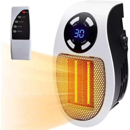 Steven Store™ Portable Electric Wall Heater: Compact, energy-efficient heater with adjustable thermostat and overheat protection.