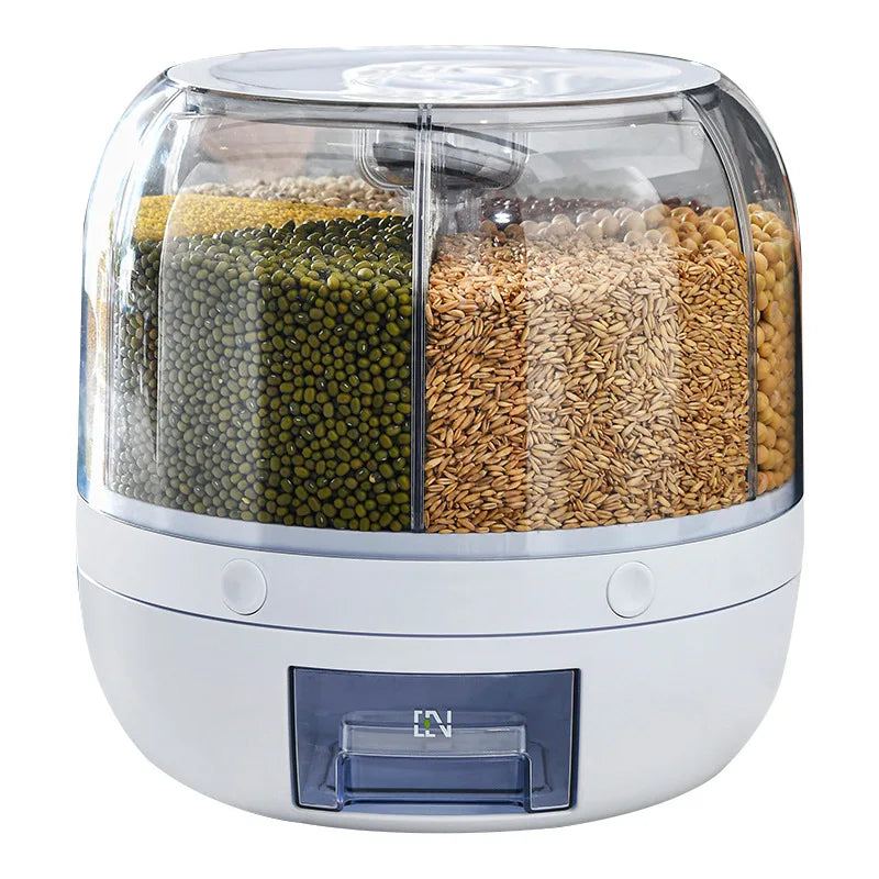 Steven Store™ Rotating Rice Dispenser: Convenient and efficient rice storage solution