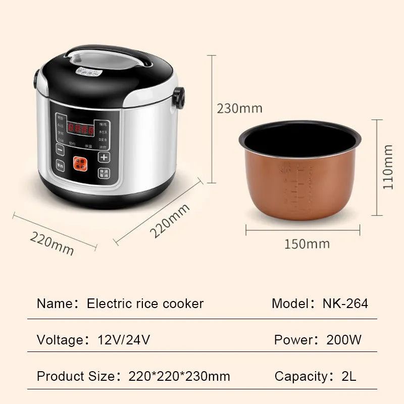 Steven Store™ Mini Rice Cooker and Food Steamer: Compact and versatile kitchen appliance for perfect rice and steamed meals
