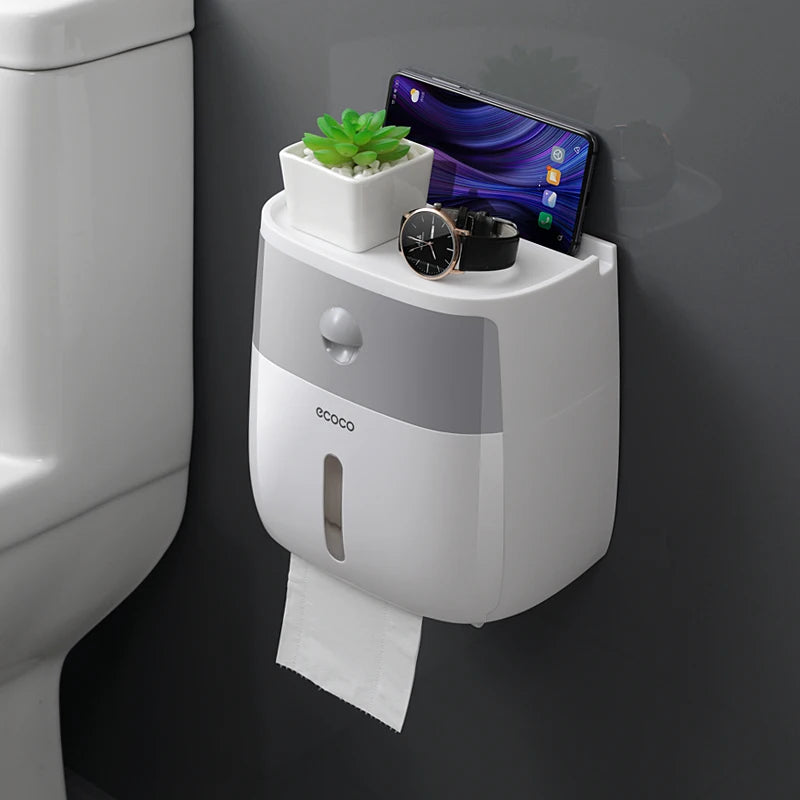 Steven Store™ Portable Double Layer Toilet Roll Paper Holder - Durable and stylish double layer toilet roll holder for added convenience.