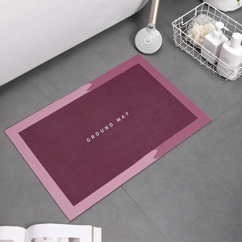 Steven Store™ Super Absorbent Non Slip Bathroom Rug - Plush bathroom rug with super absorbent material and non-slip backing for enhanced comfort and safety.