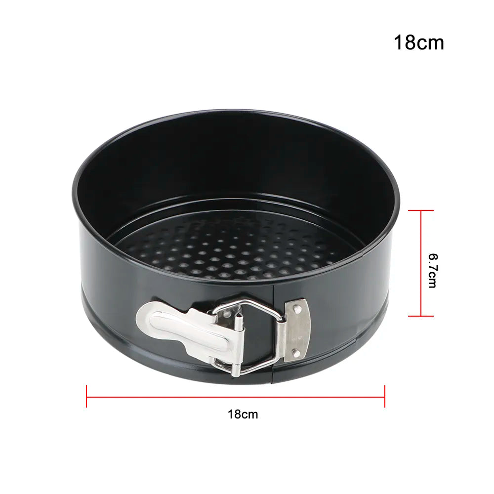Steven Store™ Removable Bottom Round Cake Pan: Durable, non-stick baking pan for perfect cakes