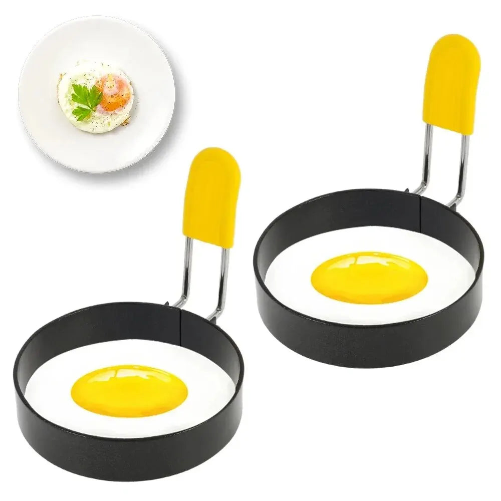 Steven Store™ Metal Fried Egg Pancake Ring: Durable, non-stick kitchen tool for perfect fried eggs and pancakes