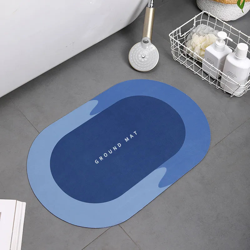 Steven Store™ Super Absorbent Non Slip Bathroom Rug - Plush bathroom rug with super absorbent material and non-slip backing for enhanced comfort and safety.