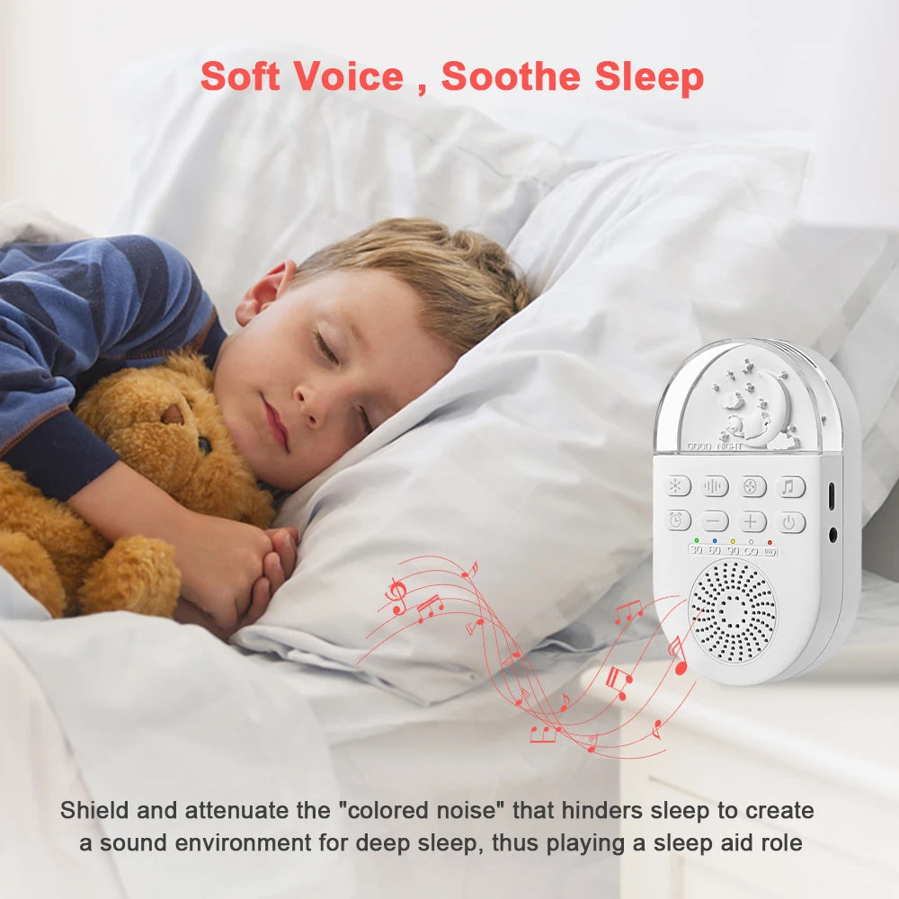 Steven Store™ Portable White Noise Baby Sleep Machine: Compact and rechargeable, perfect for soothing your baby to sleep with gentle sounds.