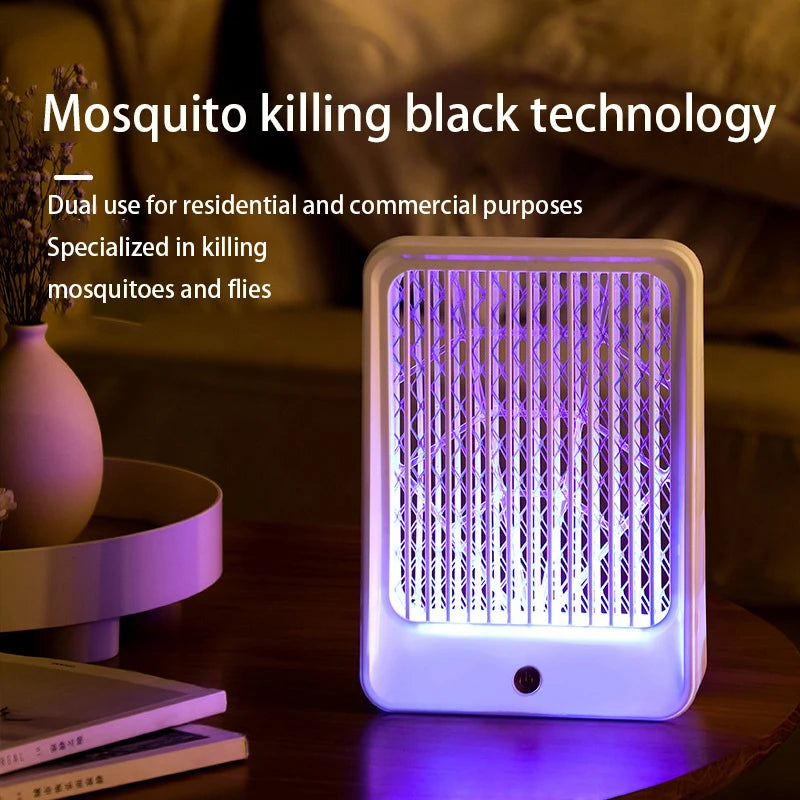 Lámpara LED repelente de mosquitos automática: dispositivo de carga para madres y bebés en interiores, restaurante montado en la pared, etc.