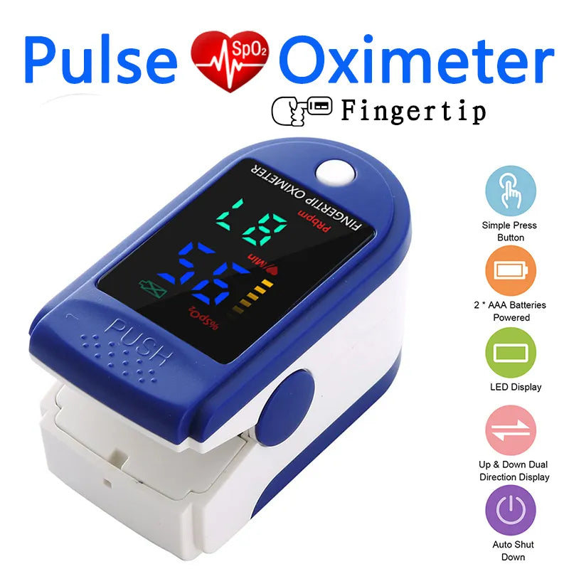 Steven Store™ Digital Thermometer and Oximeter displaying temperature and SpO2 readings.