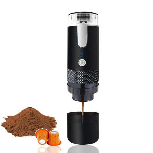 Portable Electric Coffee Maker: Mini Espresso Machine for Office, Travel, Camping, and Driving
