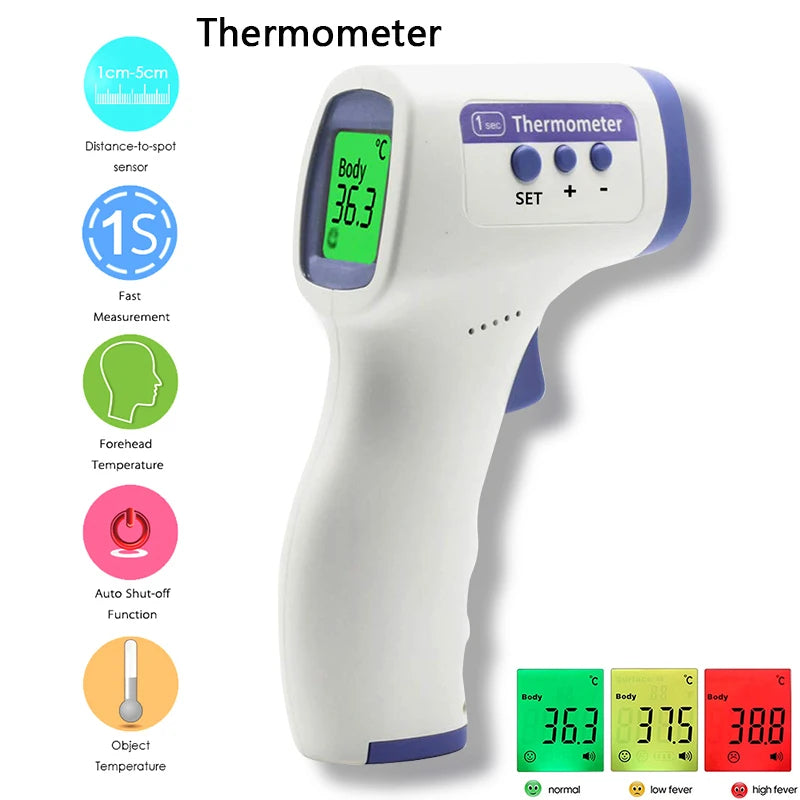 Steven Store™ Digital Thermometer and Oximeter displaying temperature and SpO2 readings.